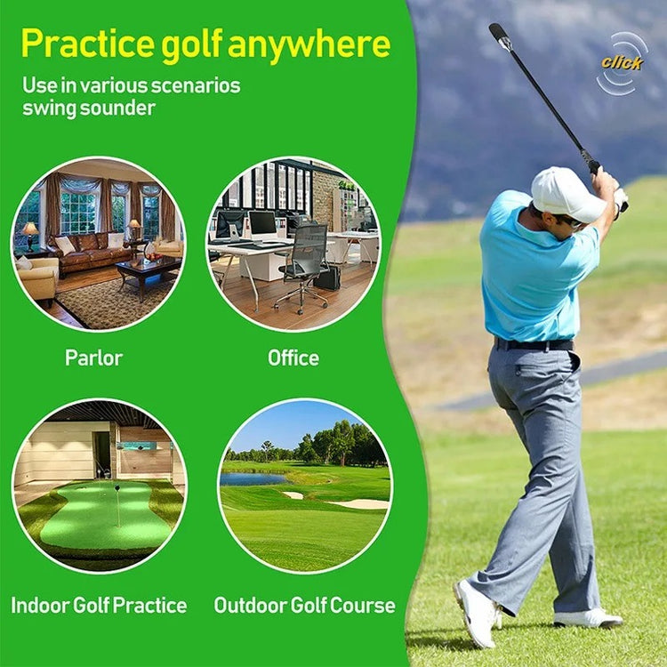 Golf training aid device used for warm-up before playing