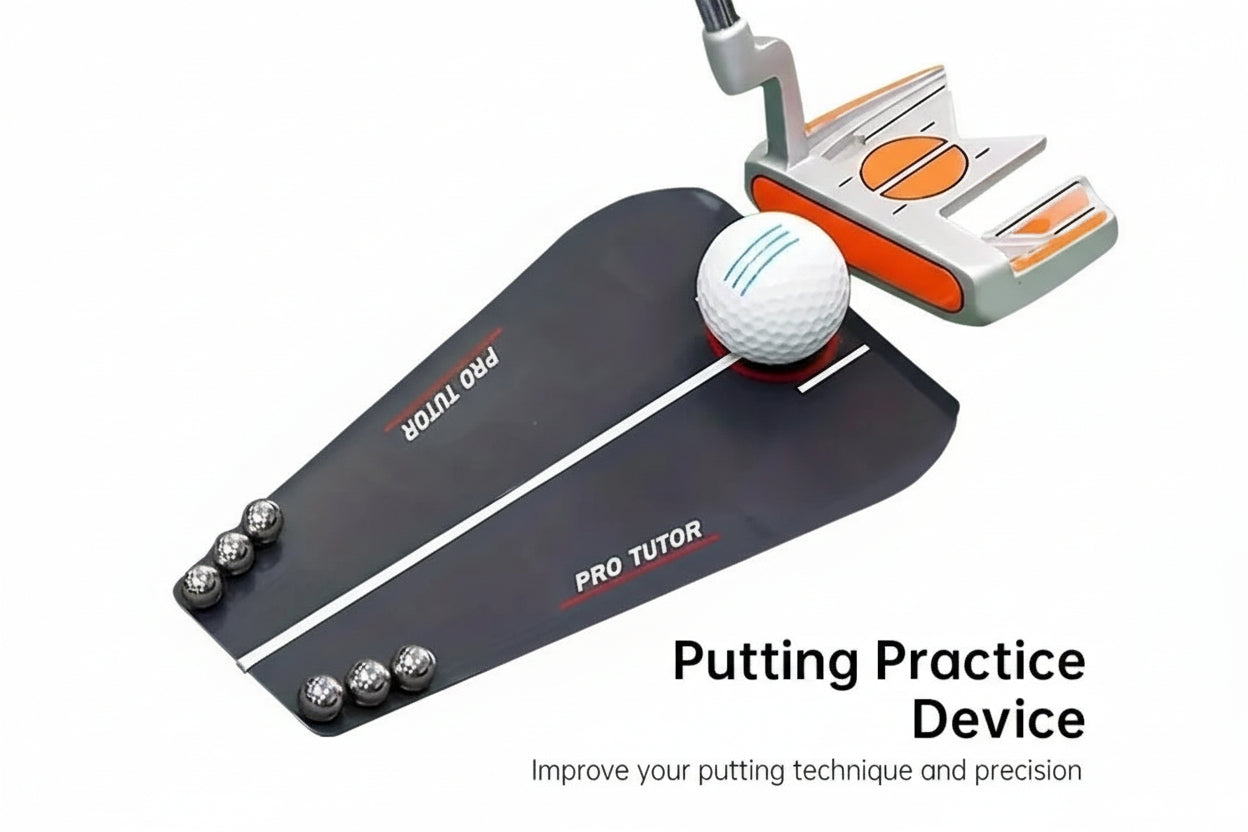 Golf short game training aid used on putting surface