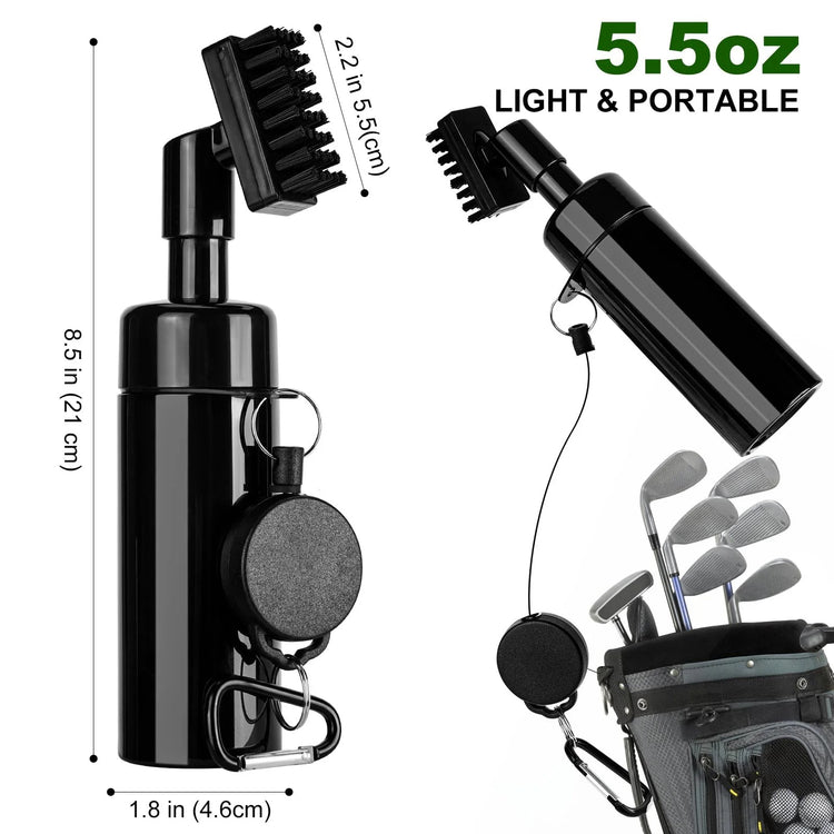 Golf maintenance spray brush cleaning club face quickly