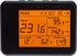 Portable golf swing analyzer placed behind golfer during swing