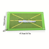 Portable golf hitting mat used for indoor and outdoor training