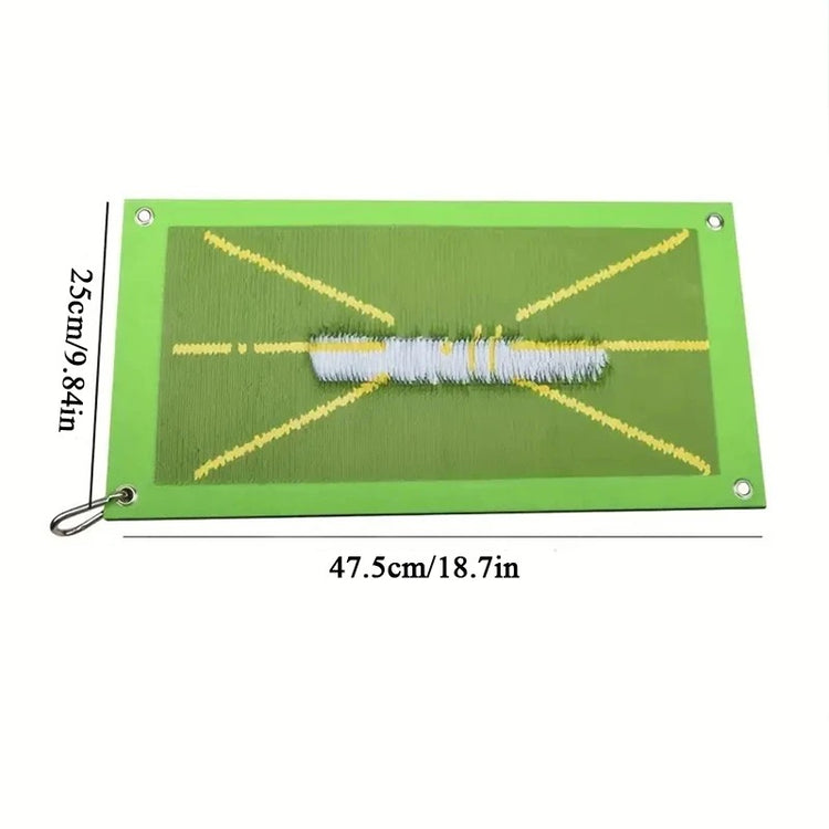 Portable golf hitting mat used for indoor and outdoor training
