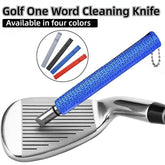 Compact golf groove tool carried inside golf bag