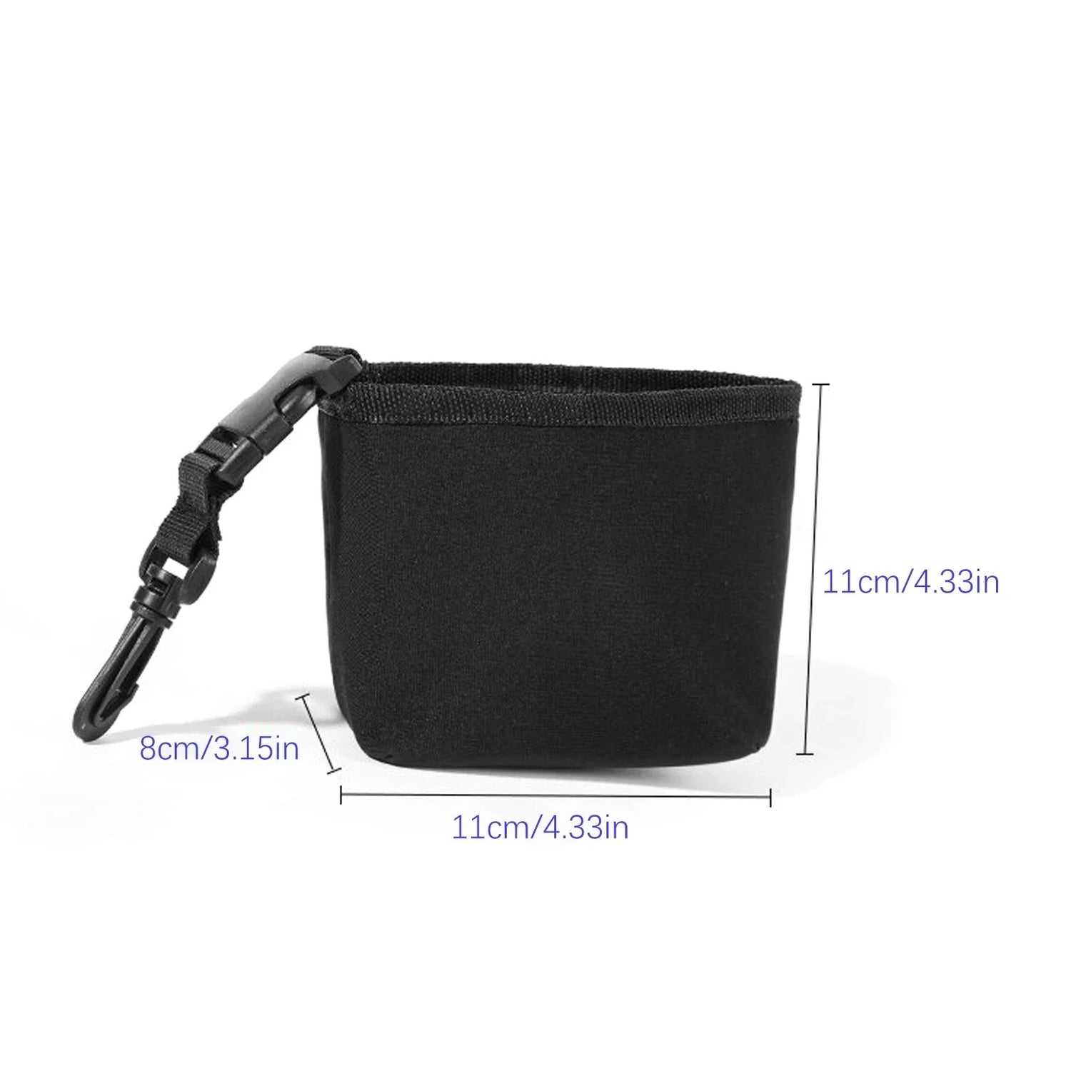 Portable golf cleaning bag inside golf equipment setup