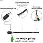 Lightweight golf swing trainer used for daily practice sessions