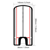 Golf putting mirror showing eye position over ball
