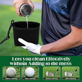Lightweight microfiber pouch for golf club maintenance