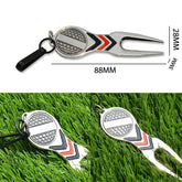 Golf ball mark tool used during golf etiquette repair