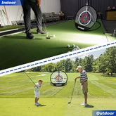Golf training net with target zones for precision practice