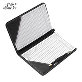 Golf score tracking holder used by golfer on course