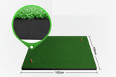 Durable golf hitting mat used during practice session