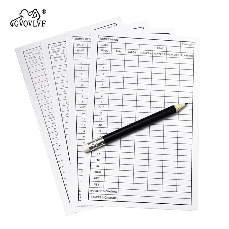 Lightweight golf scorecard organizer for easy carrying
