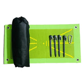 Golf training turf mat used for improving swing accuracy