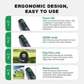 Golf range finder device used for accurate yardage reading