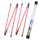 Golf training sticks used for stance and aim alignment