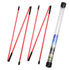 Golf training sticks used for stance and aim alignment